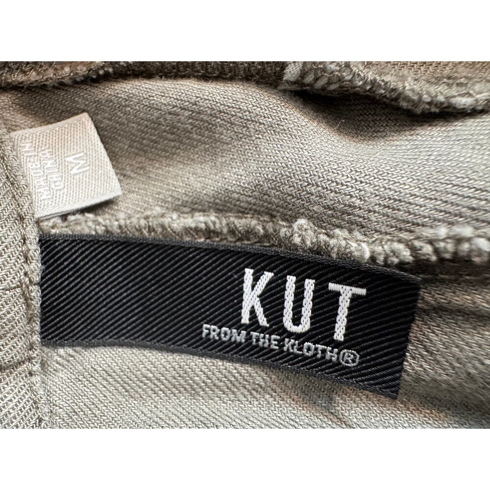 Kut From the Kloth Rosalie tapered linen blend pants tan pull on lightweight M - Picture 6 of 8